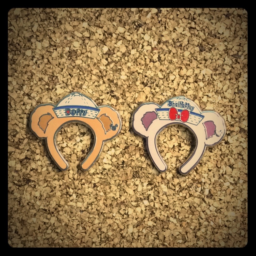 2 Disney Hidden Mickey Ears pins Duffy ShellieMay